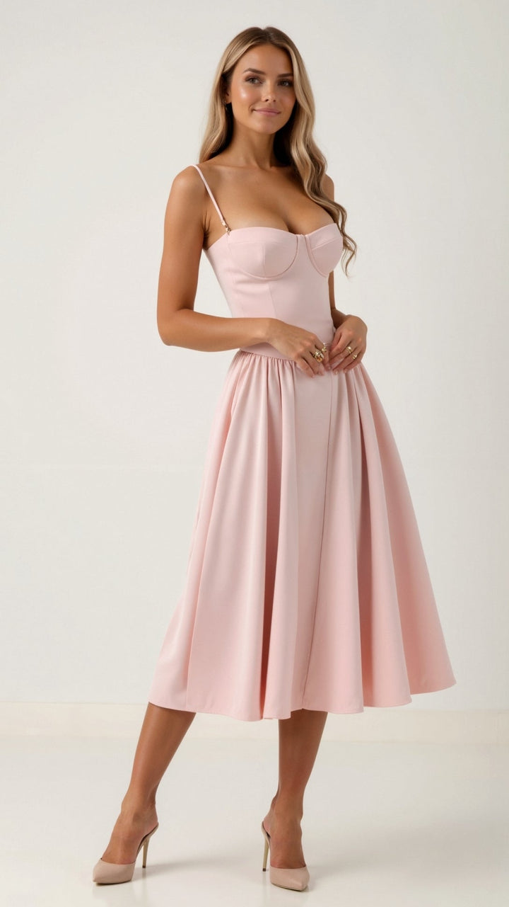 Odette Elegancia | Střední šaty s strukturální korzetovou částí