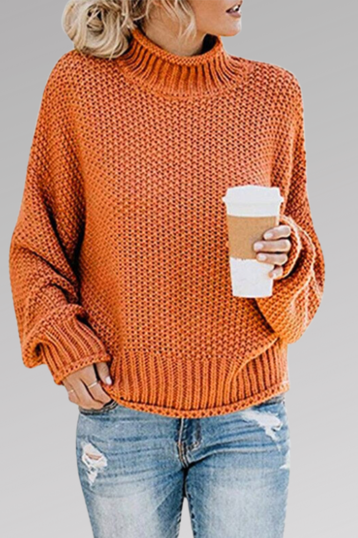 Molly | Teplákové triko ze silného pleteného materiálu s volným střihem