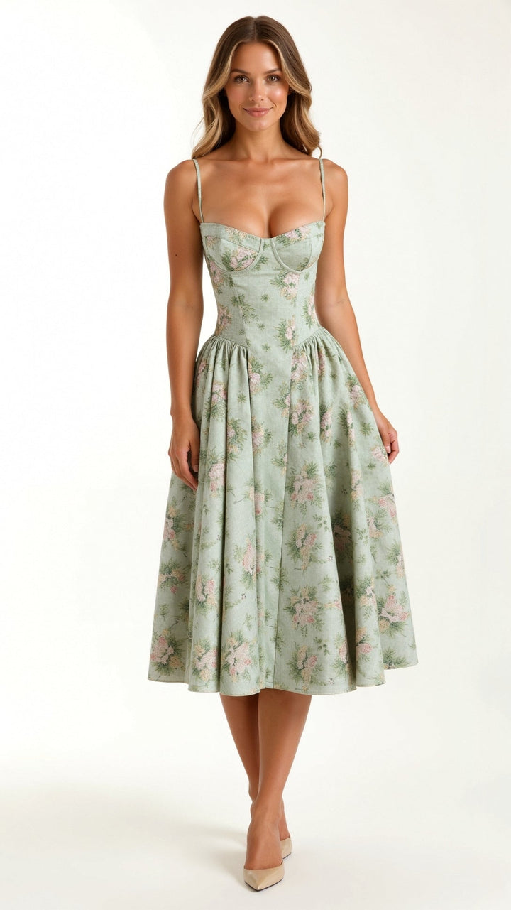 Odette Elegancia | Střední šaty s strukturální korzetovou částí