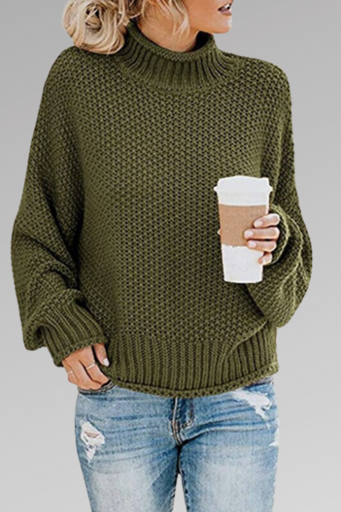 Molly | Teplákové triko ze silného pleteného materiálu s volným střihem