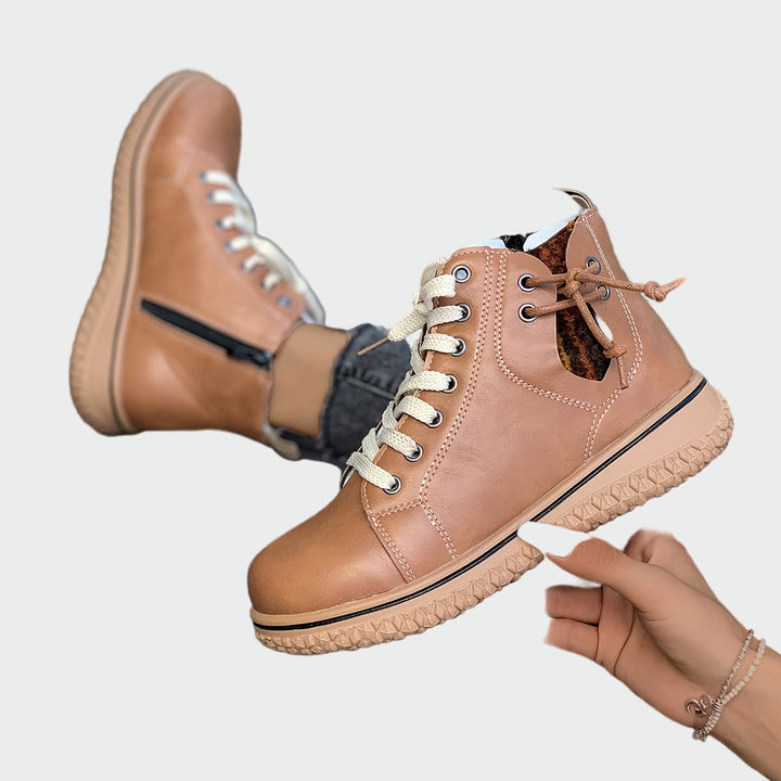 Ortopedické kožené boty na kotník