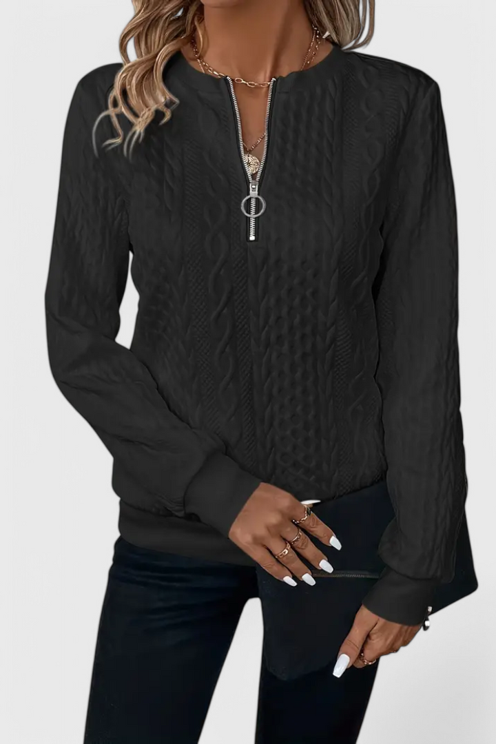 Zoey | Svetrová bunda s zipem