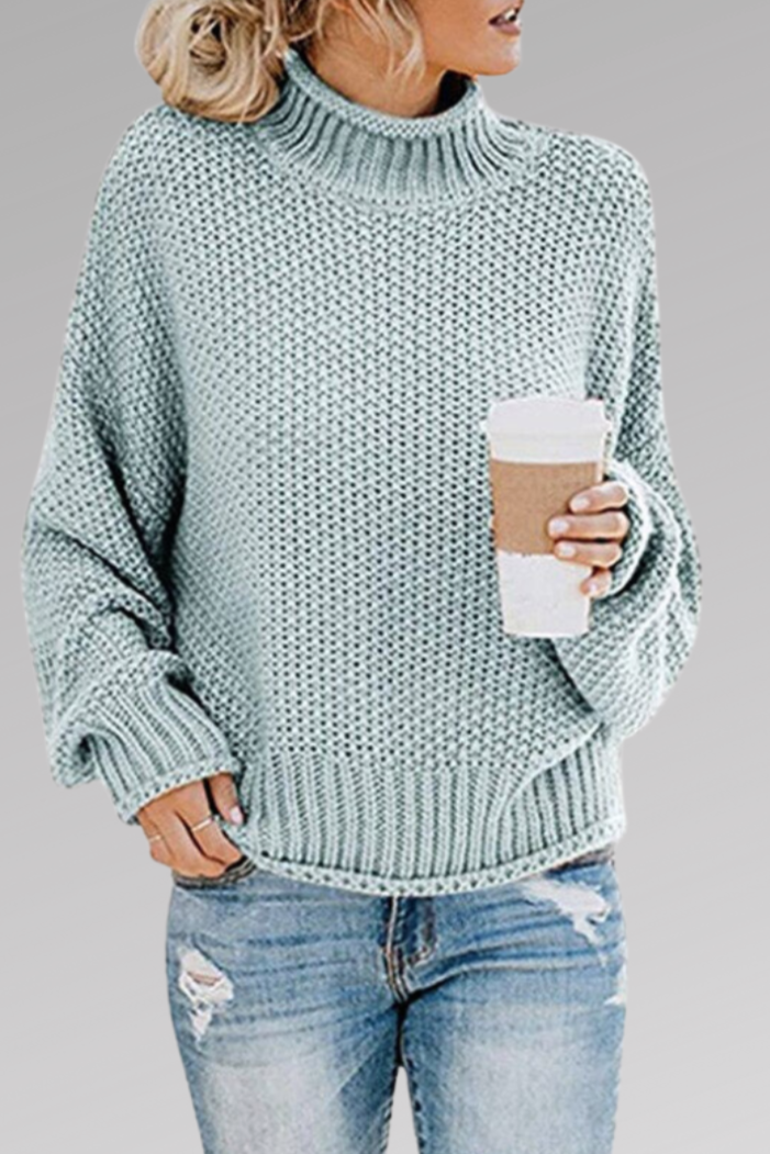 Molly | Teplákové triko ze silného pleteného materiálu s volným střihem