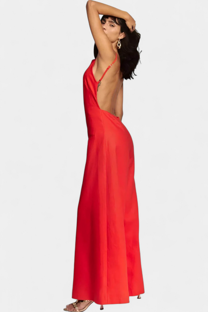 Belén Mono halter s volnými nohavicemi zářivý