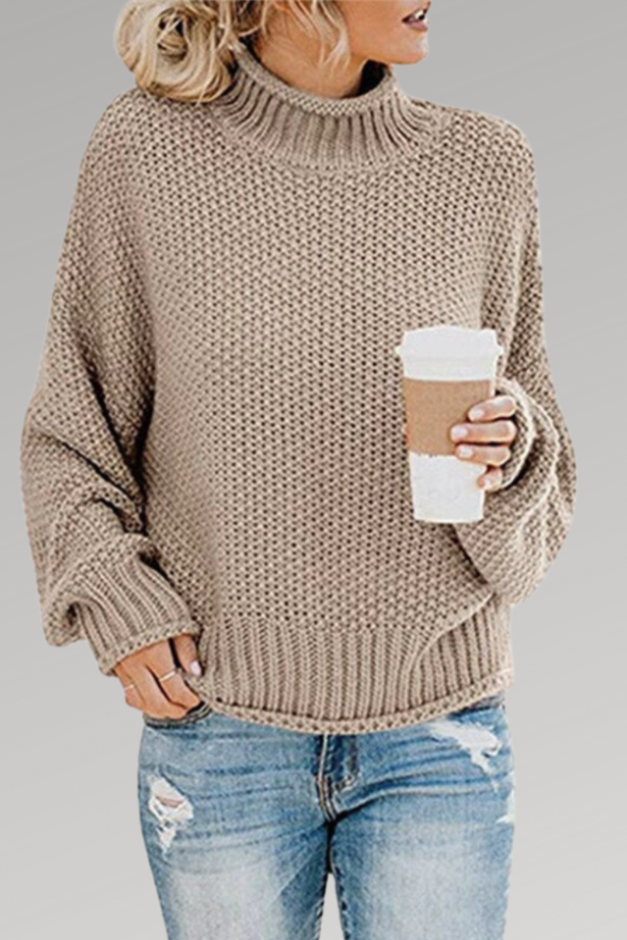 Molly | Teplákové triko ze silného pleteného materiálu s volným střihem