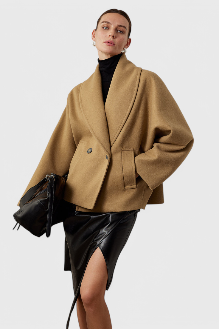 Helena | Oversized kabát z tkané látky