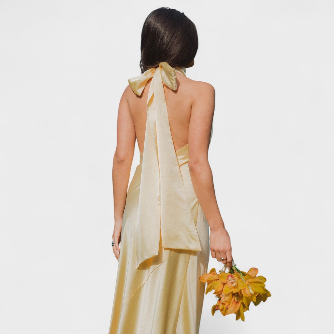 Martina - Šaty s saténovým stuhou