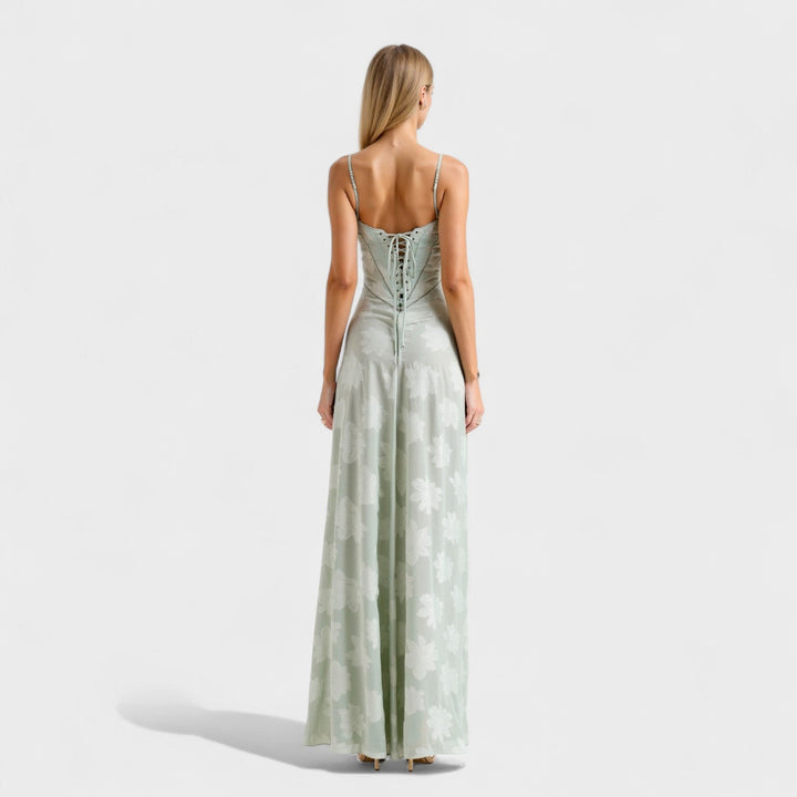 Verona | Dlouhé krajkové šaty s květinovým vzorem