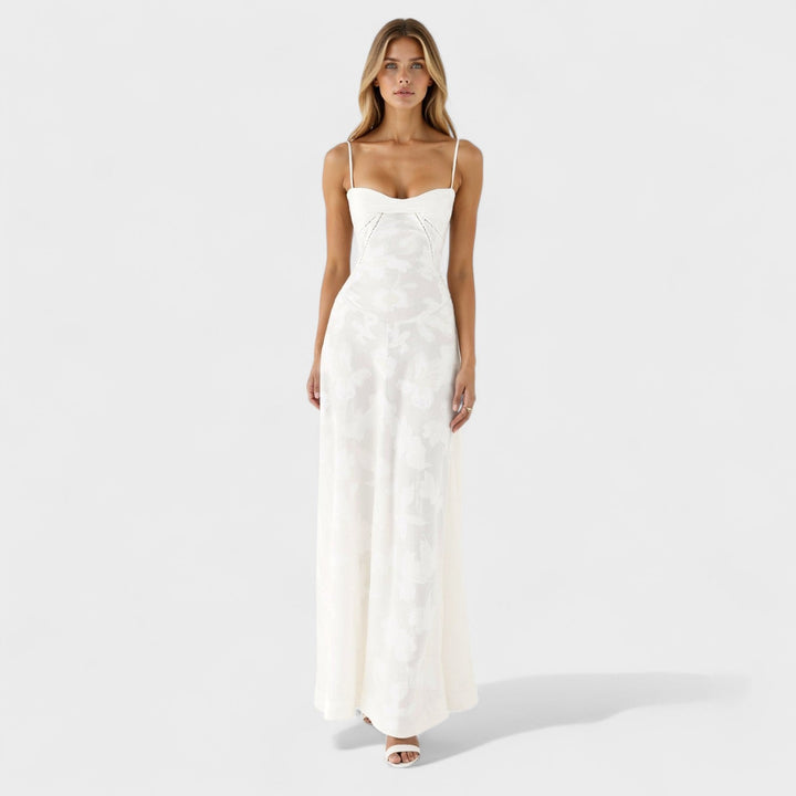 Verona | Dlouhé krajkové šaty s květinovým vzorem