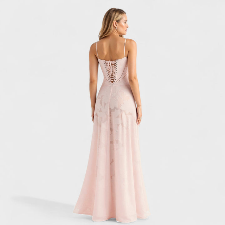 Verona | Dlouhé krajkové šaty s květinovým vzorem