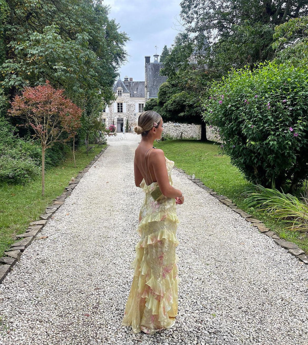 Julieta | Dlouhé šaty s volány – Okouzlující a romantické