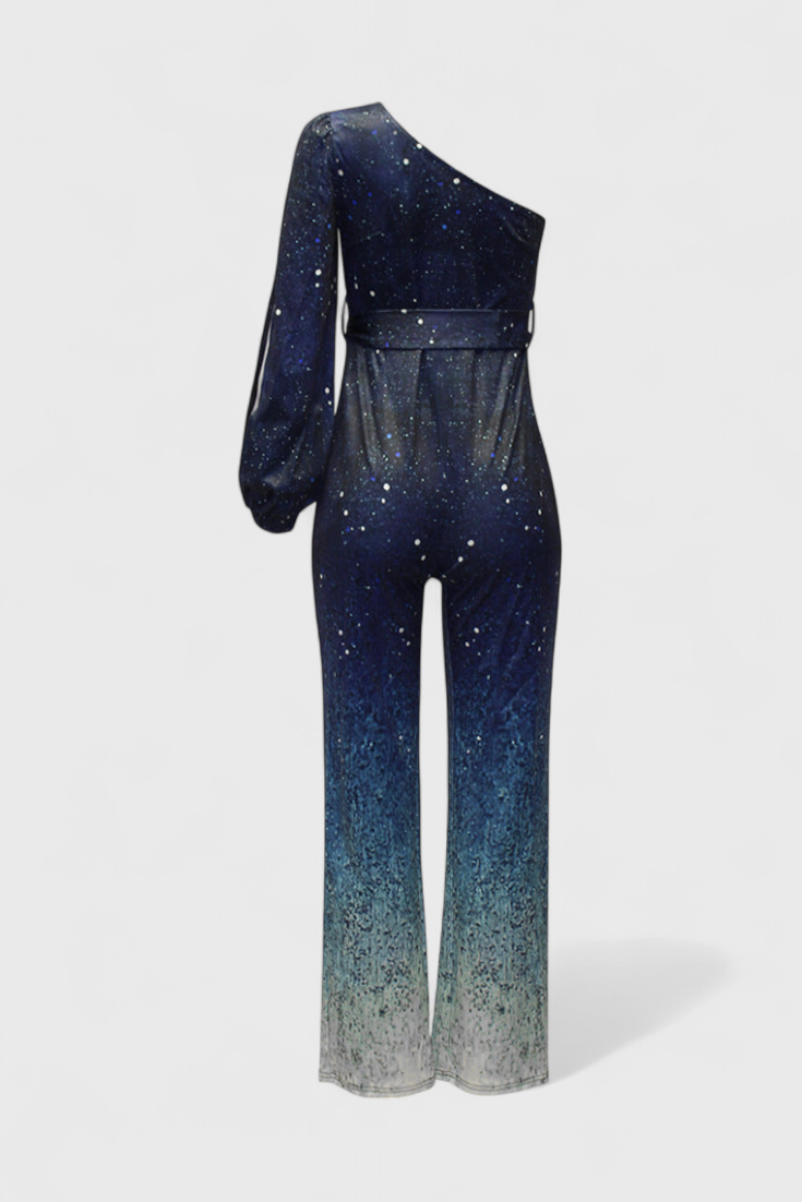 Cintia | Jednobarevný asymetrický s metalickými přechody