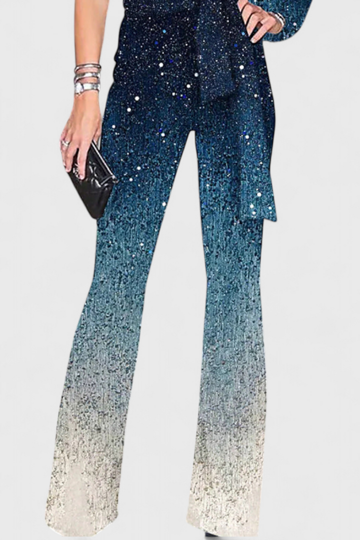 Cintia | Jednobarevný asymetrický s metalickými přechody