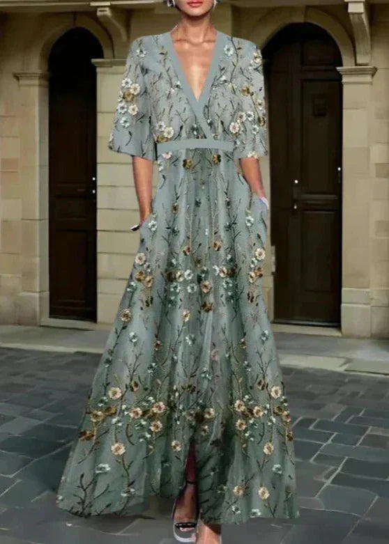 Romi | Elegantní květinové maxi šaty