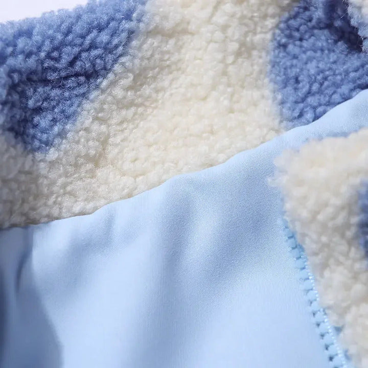 Katharina | Dvoubarevná bunda s obrázky srdcí