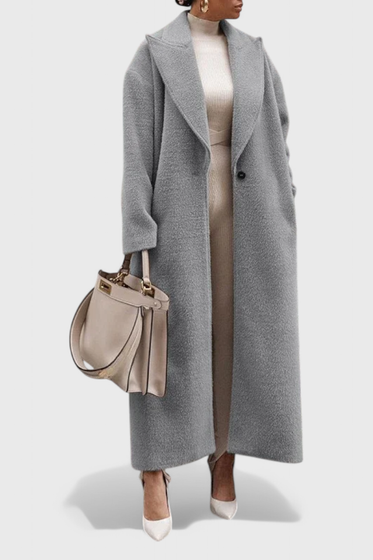 Chloe | Elegantní strukturovaný dlouhý kabát