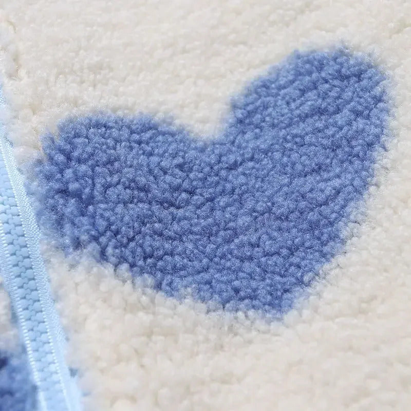 Katharina | Dvoubarevná bunda s obrázky srdcí