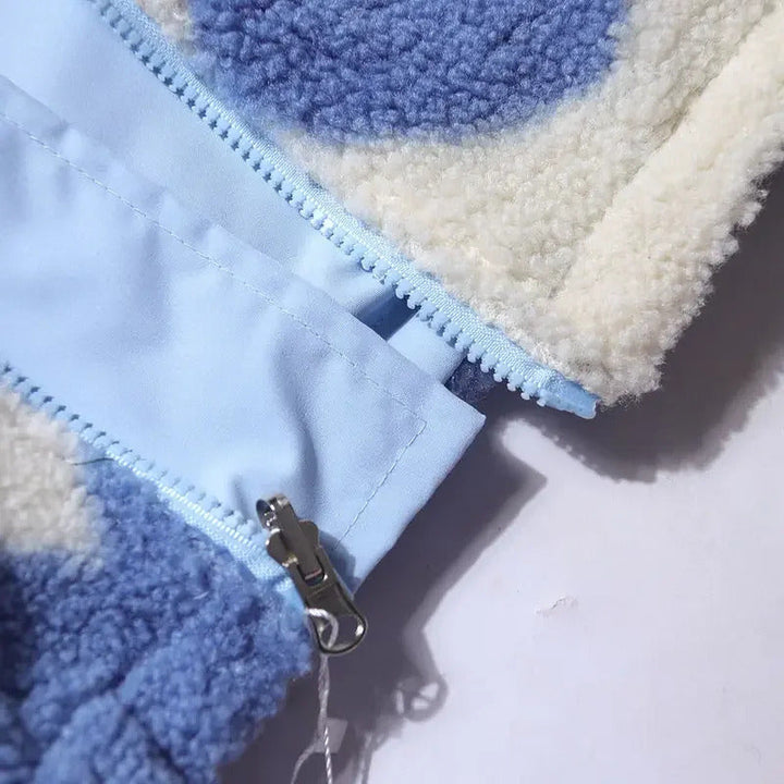 Katharina | Dvoubarevná bunda s obrázky srdcí