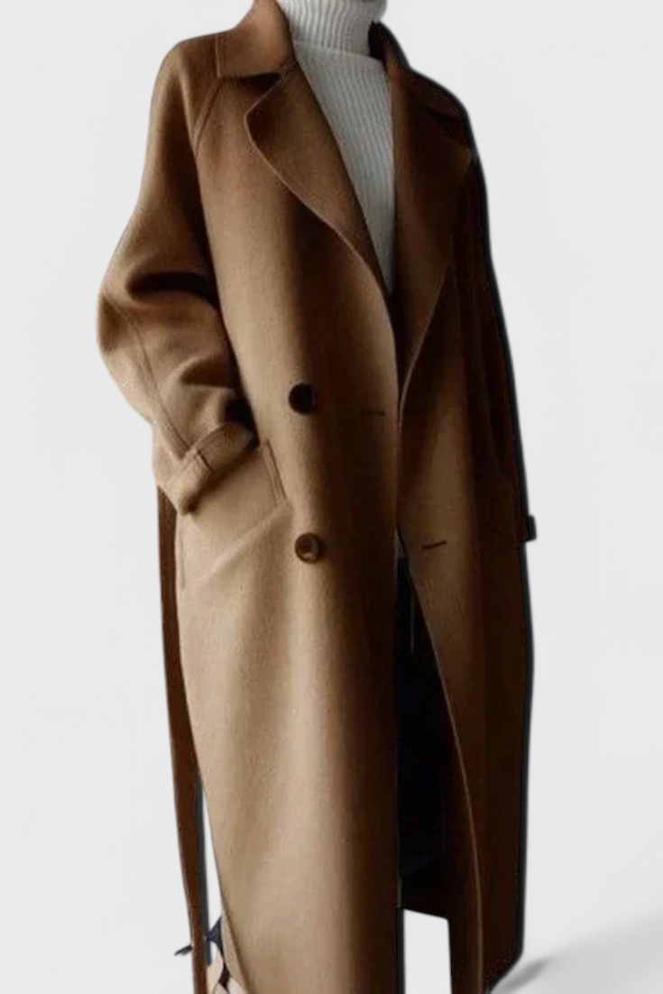 Clara | Dlouhý kabát z vlněné směsi