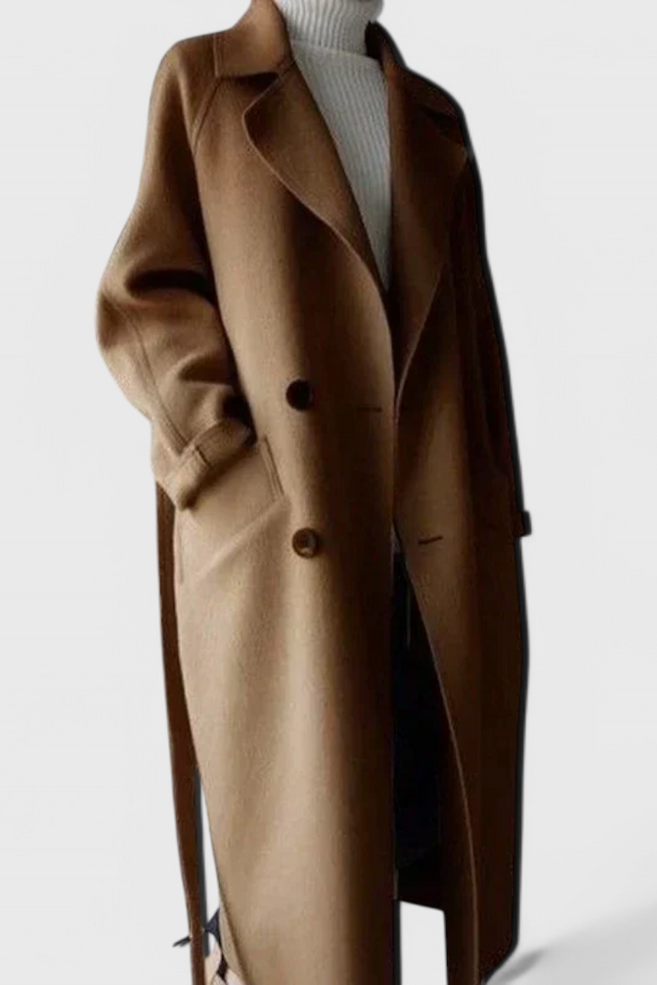 Clara | Dlouhý kabát z vlněné směsi