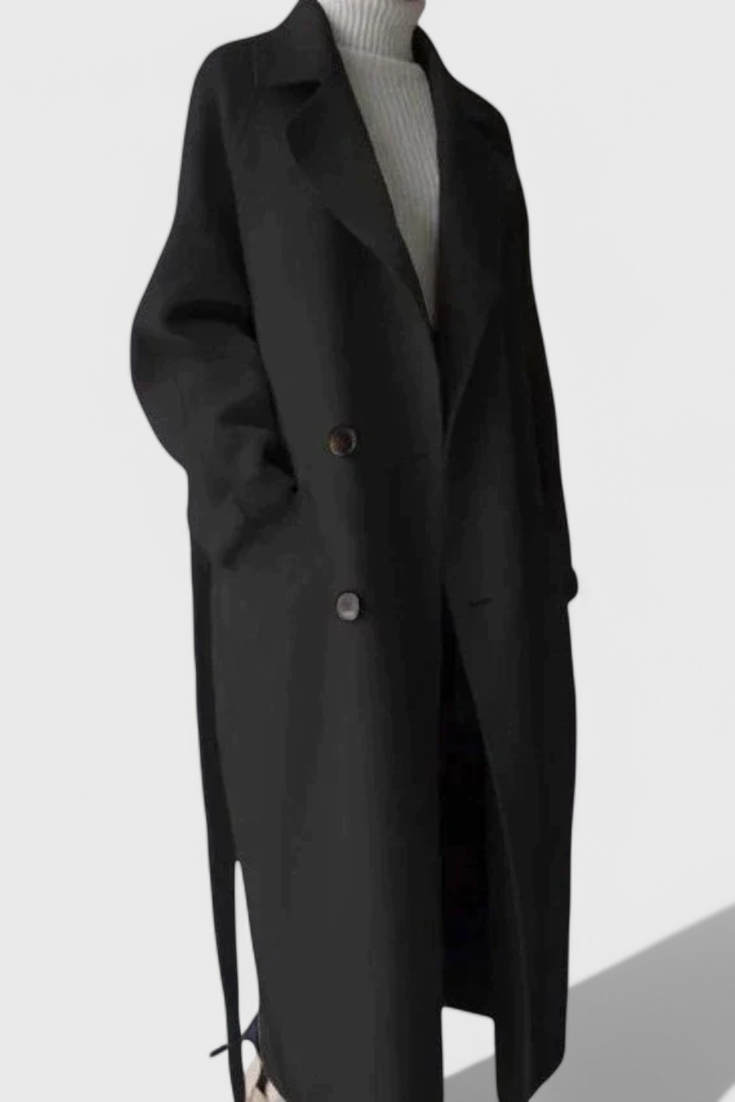 Clara | Dlouhý kabát z vlněné směsi