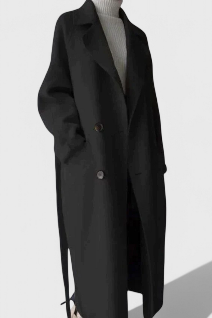 Clara | Dlouhý kabát z vlněné směsi