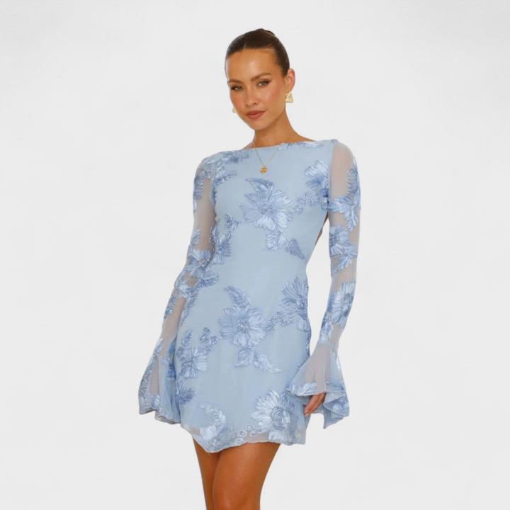 Julia | šaty s květinovým šarmem