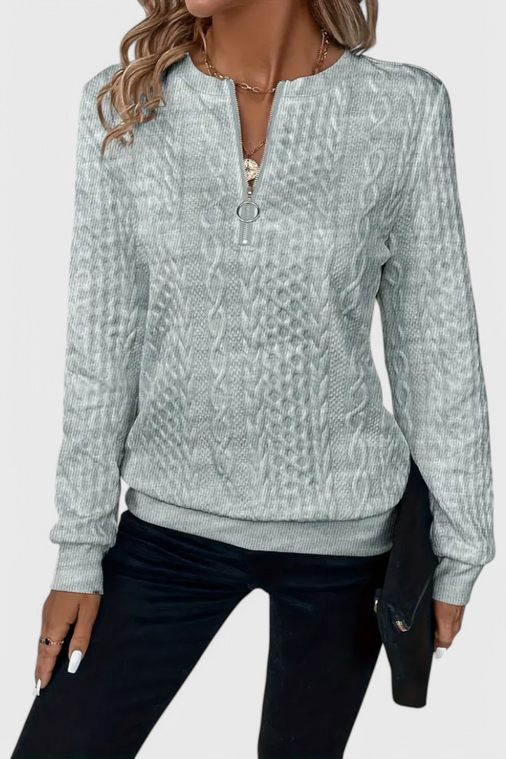 Zoey | Svetrová bunda s zipem