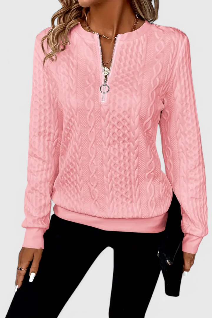 Zoey | Svetrová bunda s zipem