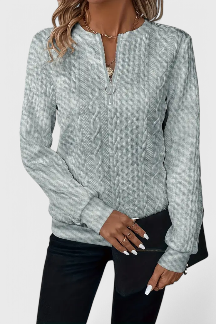 Zoey | Svetrová bunda s zipem