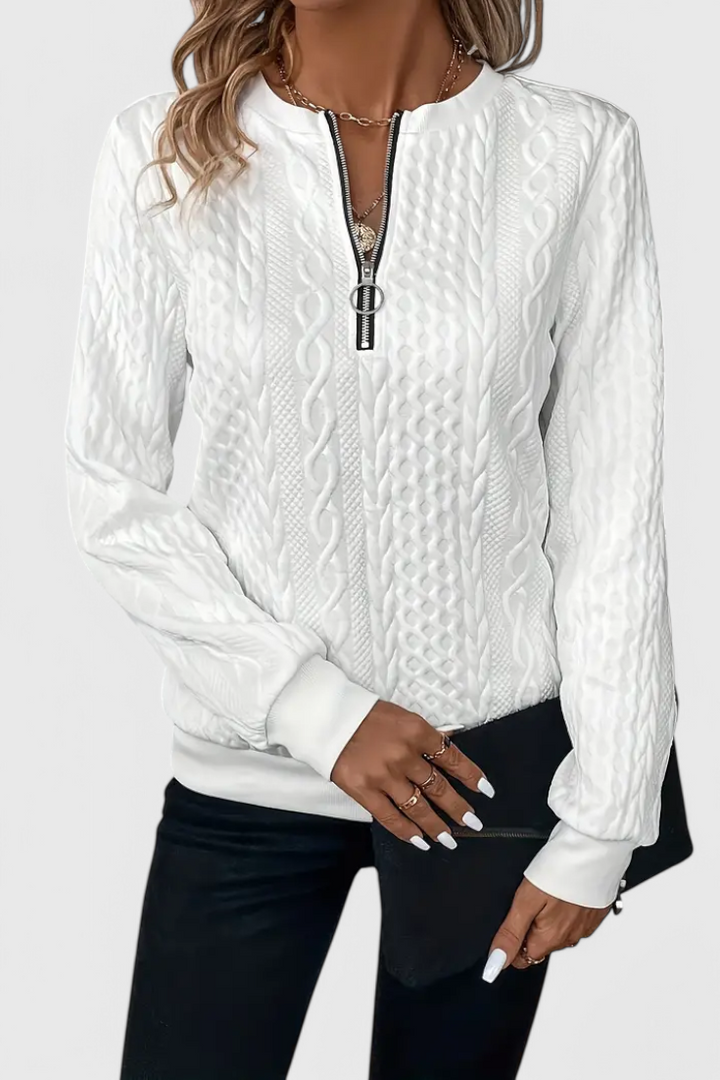 Zoey | Svetrová bunda s zipem