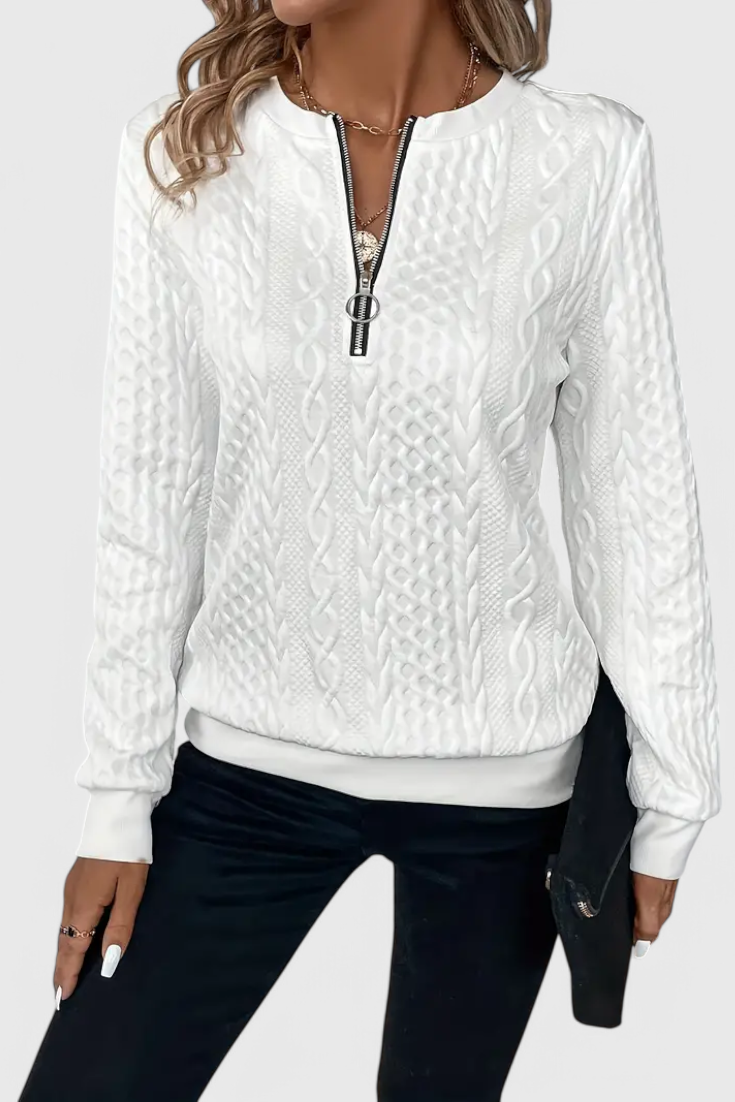 Zoey | Svetrová bunda s zipem