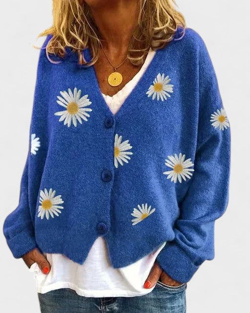 Teresa | Svetřík s květinovým výšivkou