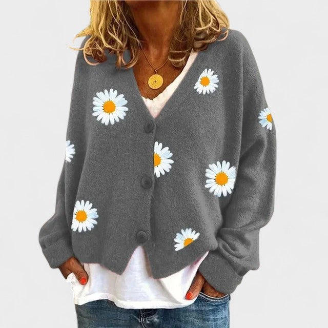 Teresa | Svetřík s květinovým výšivkou