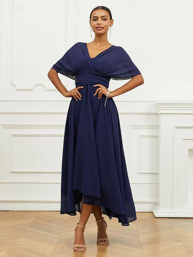 Helena | Midi formální šaty Helena s výstřihem do V