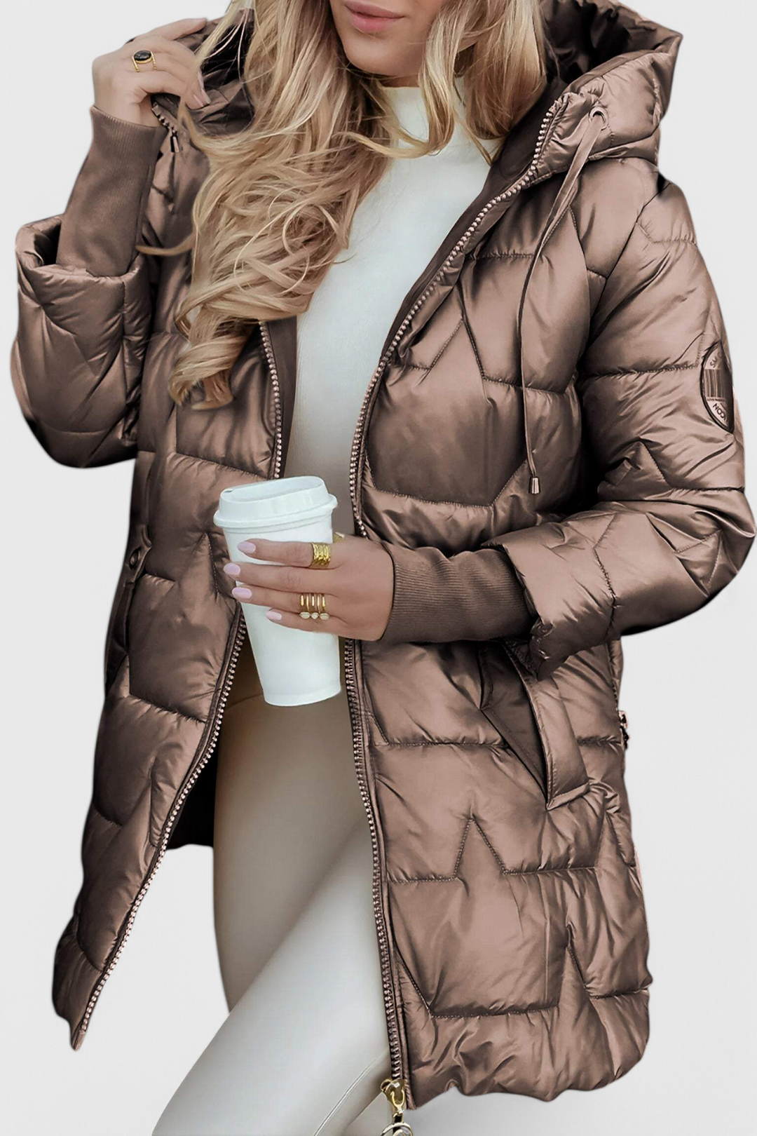 Marcella | Příjemný termoizolační kabát s kapucí