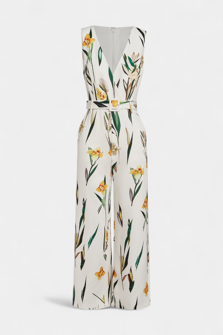 Slara | Jednolínek na dovolenou s výstřihem doV a bílým potiskem