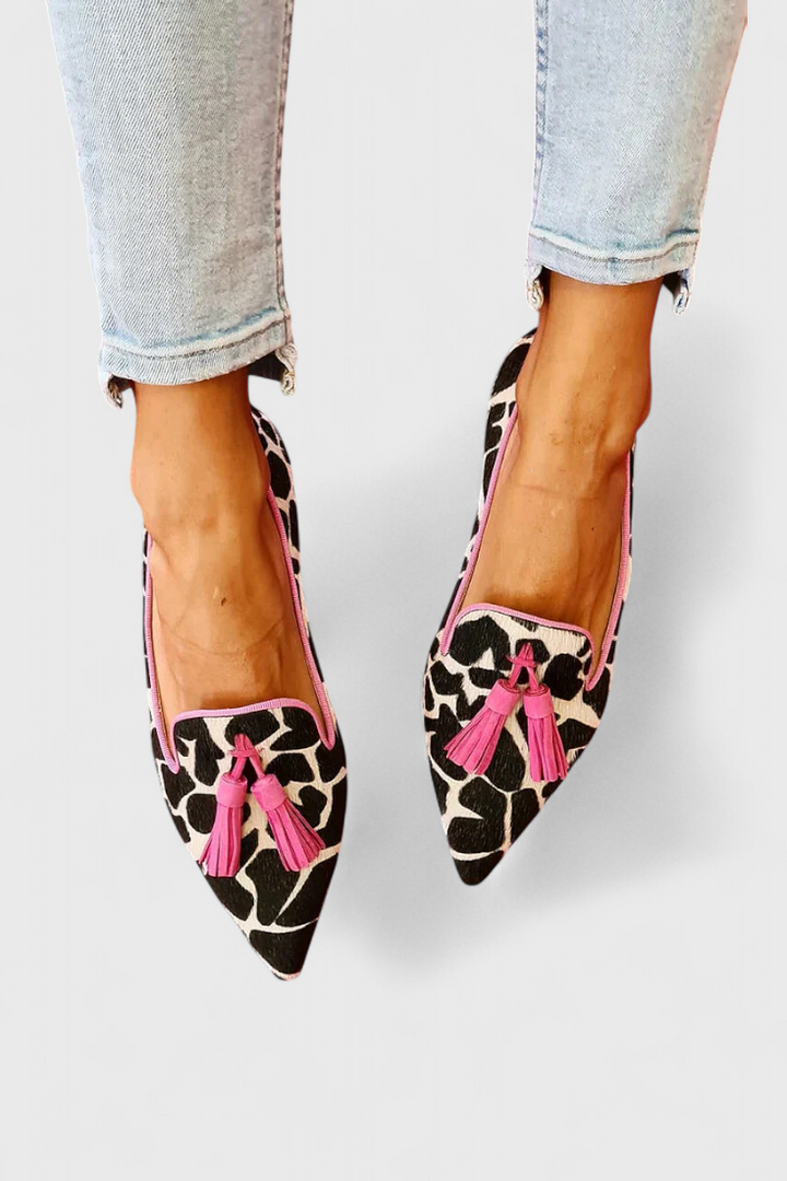 Fermina | Elegantní mokasíny s špičatým hrotem a dvoubarevným designem