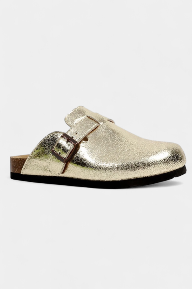 Aubree | Dámské a pánské kožené nazouváky s nastavitelnou přezkou