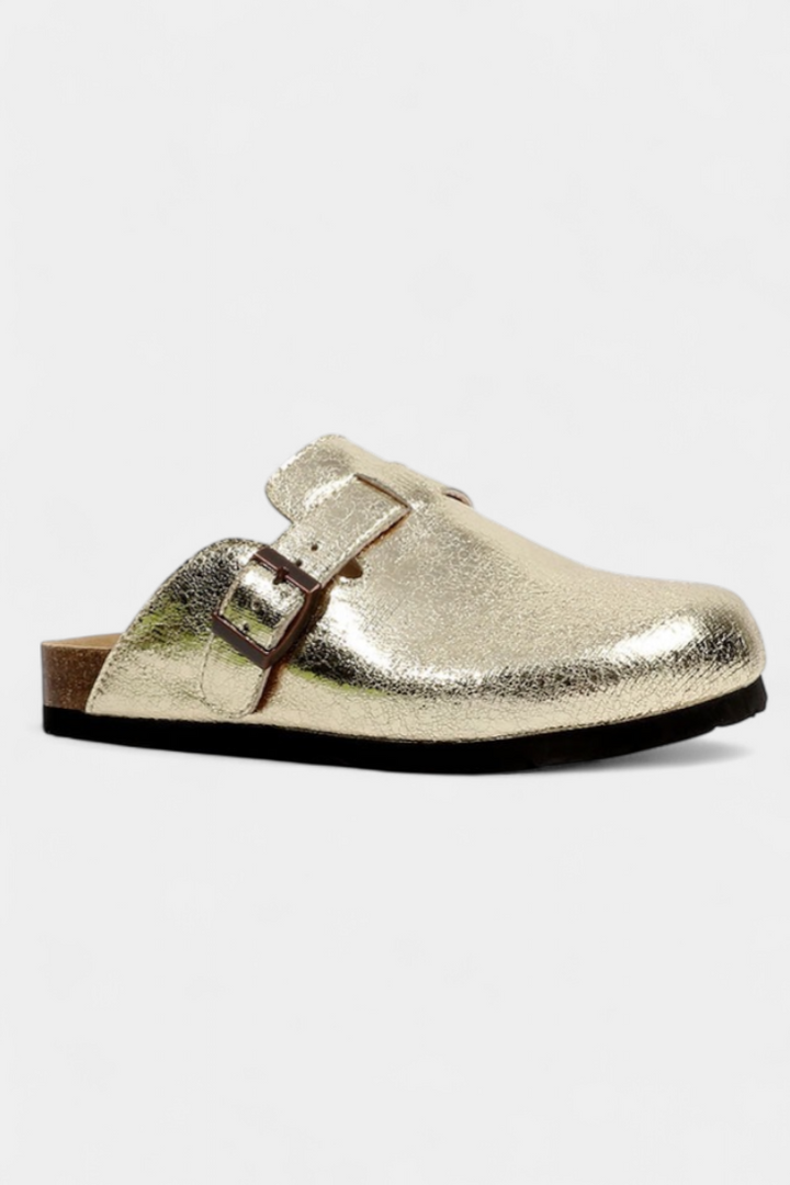 Aubree | Dámské a pánské kožené nazouváky s nastavitelnou přezkou