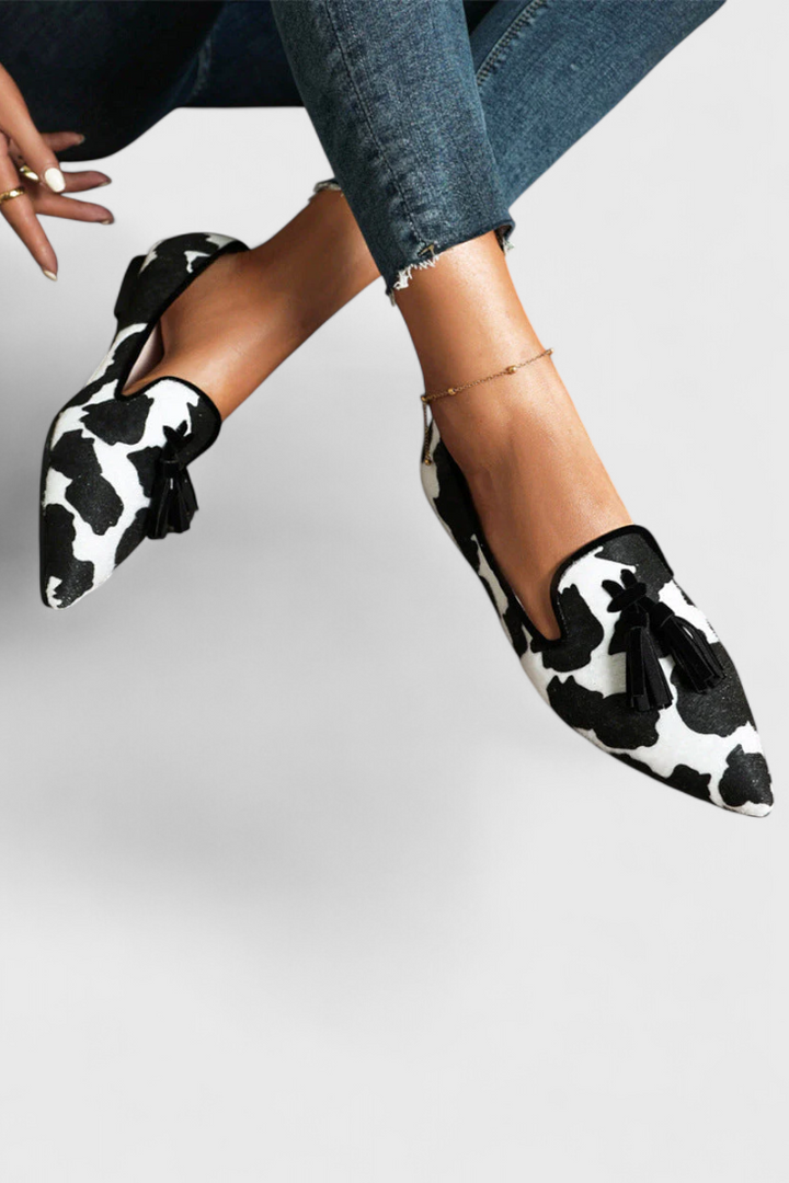 Fermina | Elegantní mokasíny s špičatým hrotem a dvoubarevným designem