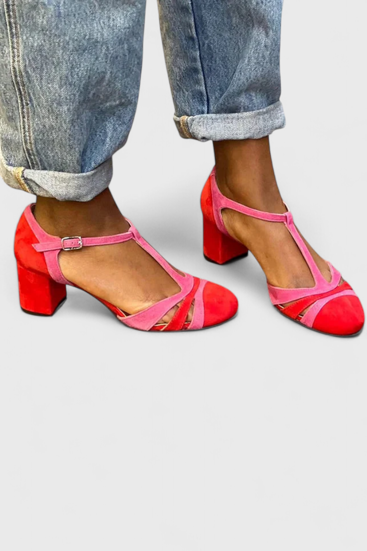 Noiré | Elegantní sandály s pohodlným podpatkem a kotníkovou podporou