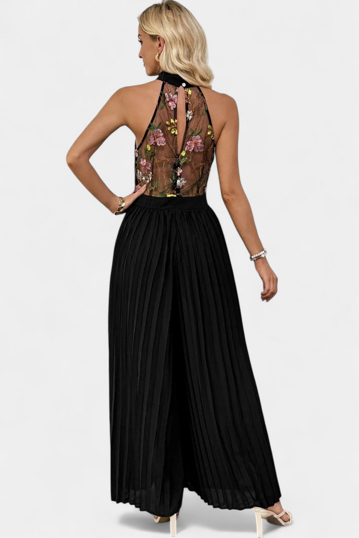 Maruja | Pánský Palazzo s květinovým výšivkou a průhlednou krajkou