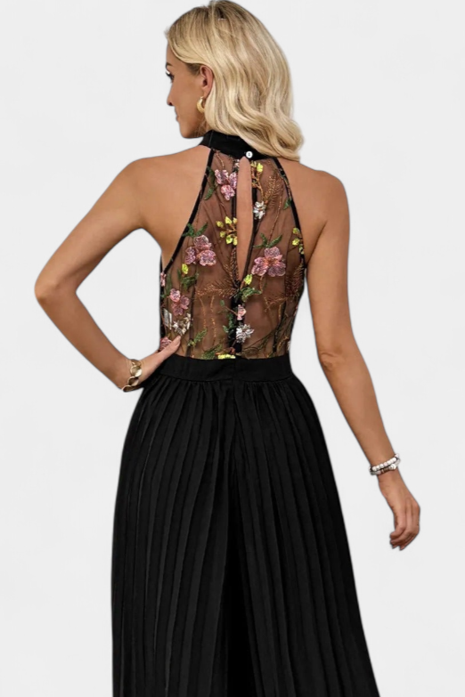 Maruja | Pánský Palazzo s květinovým výšivkou a průhlednou krajkou