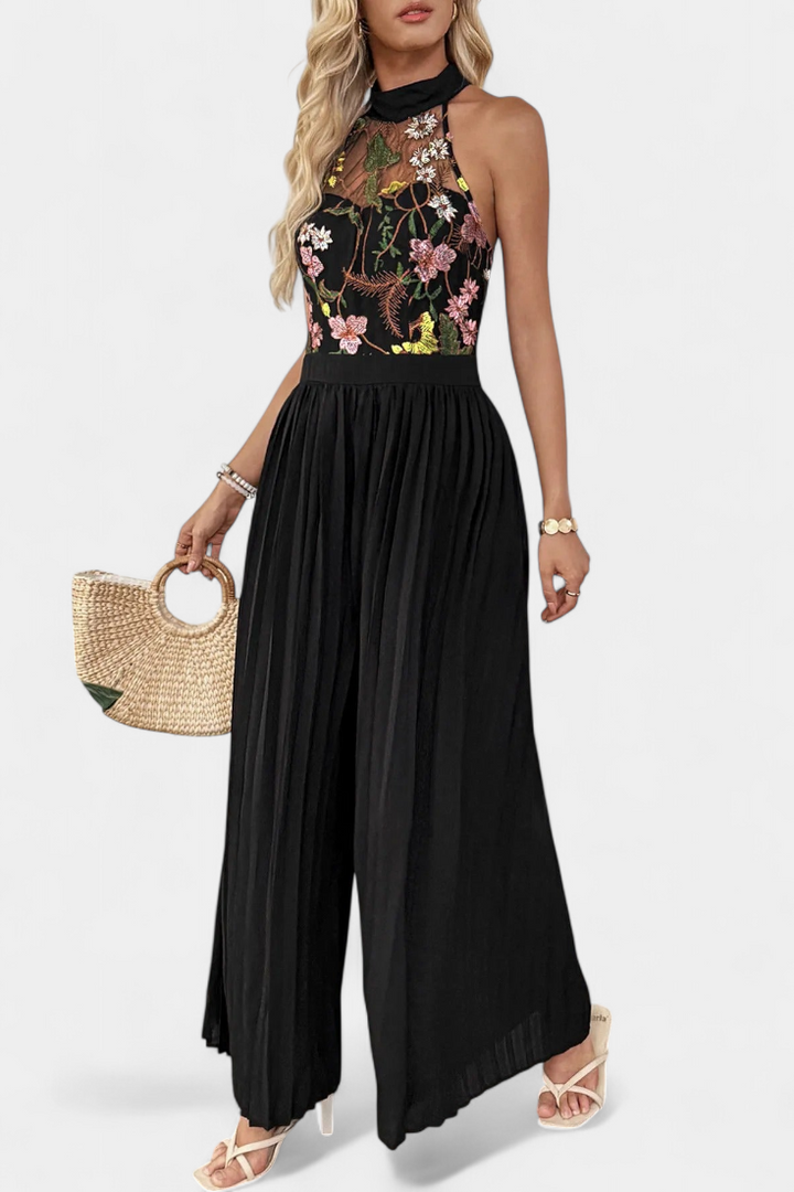 Maruja | Pánský Palazzo s květinovým výšivkou a průhlednou krajkou