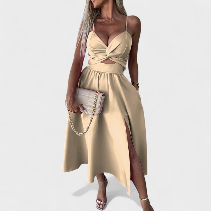 Cielo Divino – Středně dlouhé šaty s přední rozparkem