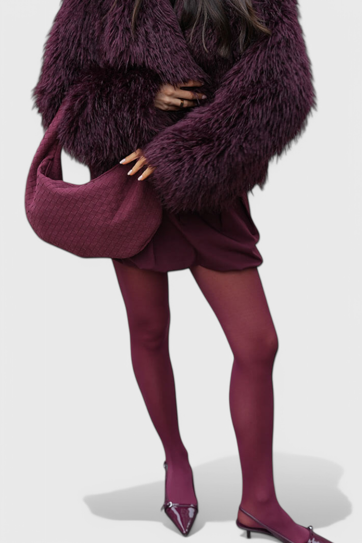 Středně velká látková kabelka Lila s detailním uzlem