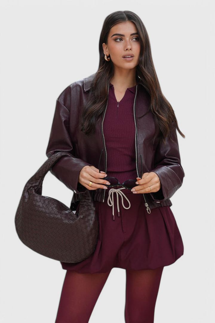 Střední pletená kabelka Sage