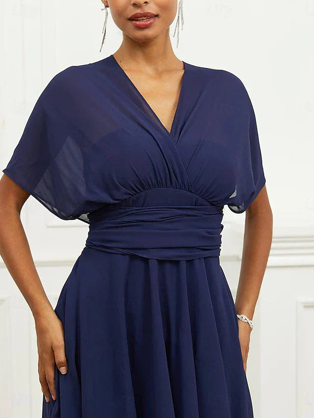 Helena | Midi formální šaty Helena s výstřihem do V